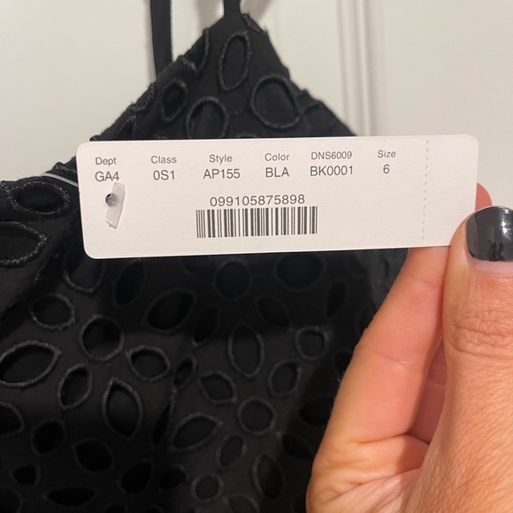 Black Eyelet Peplum sleeve JCrew Jumpsuit/Romper. Never worn. - Picture 2 of 5